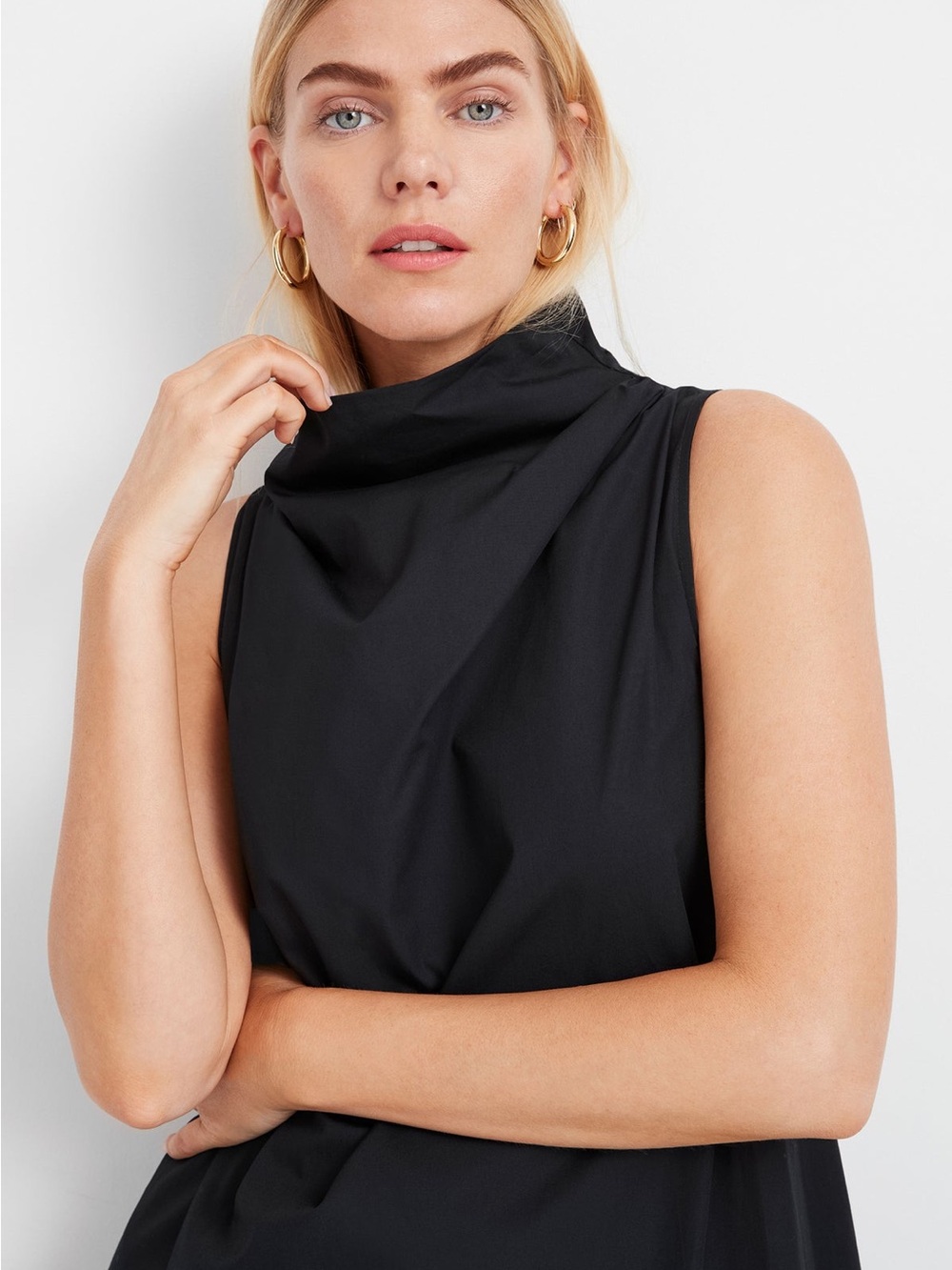 Marcella nyc cotton Maxi Dress in black sz Large - Picture 7 of 9